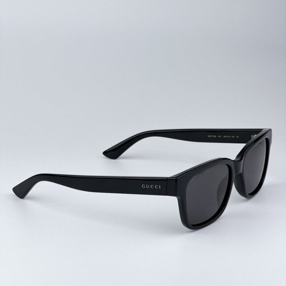 Gucci GG1716S 001 BRAND NEW Sunglasses Black Grey Square Unisex main image 8